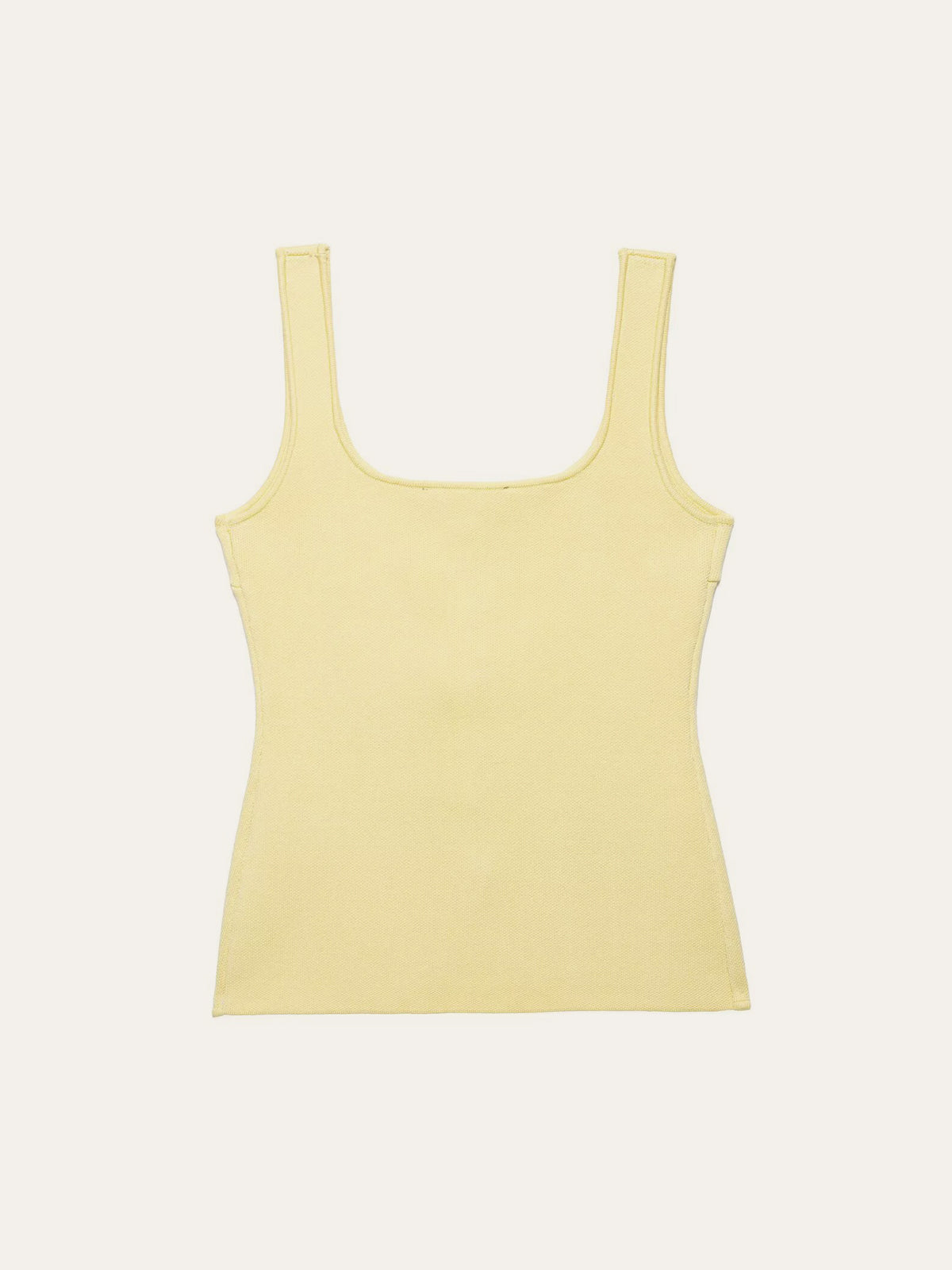 Women's Curved Hem Knit Vest — Ribbed Texture