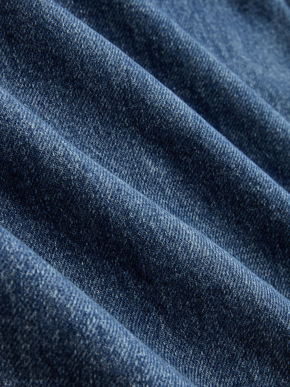 Women's Wide-Leg Jeans — Cross-Front Design