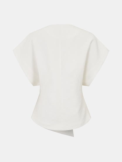 Women's Rhinestone-Studded V-Neck Short-Sleeve Top