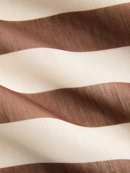 Organza striped slip dress