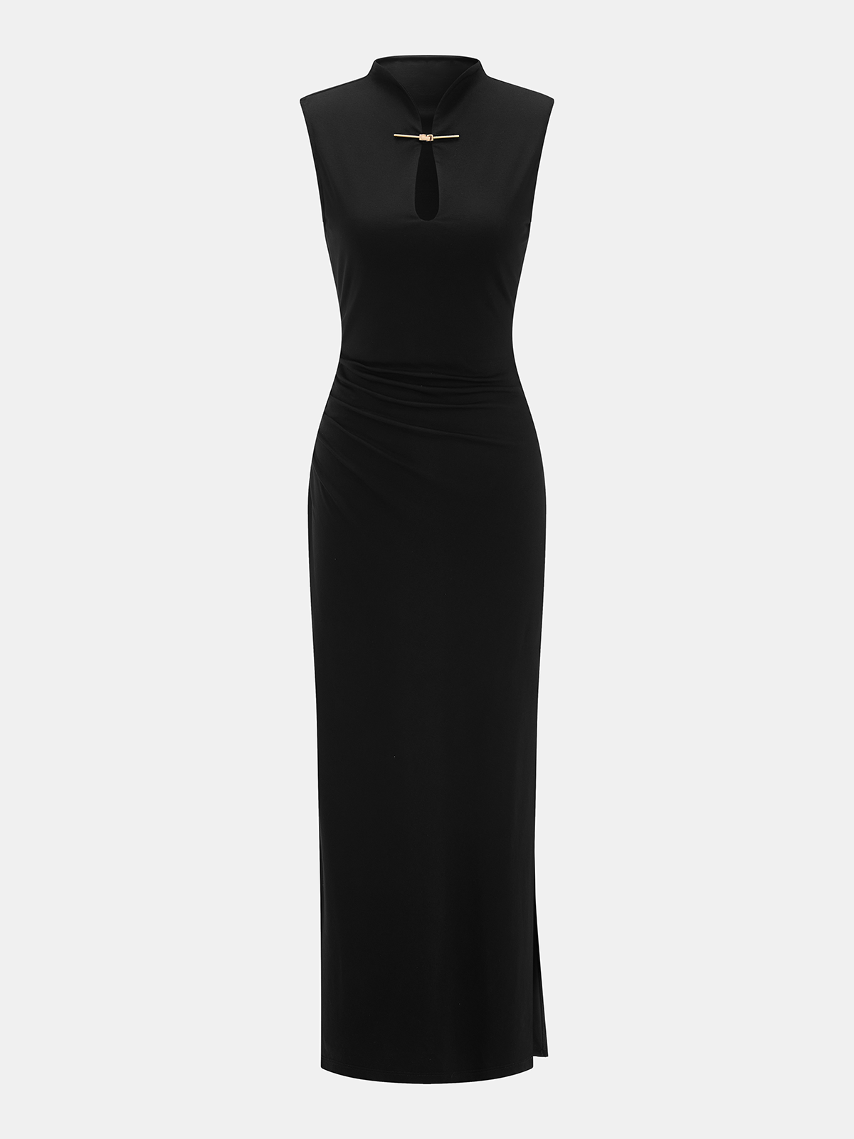 Sleeveless, fitted, elegant long dress