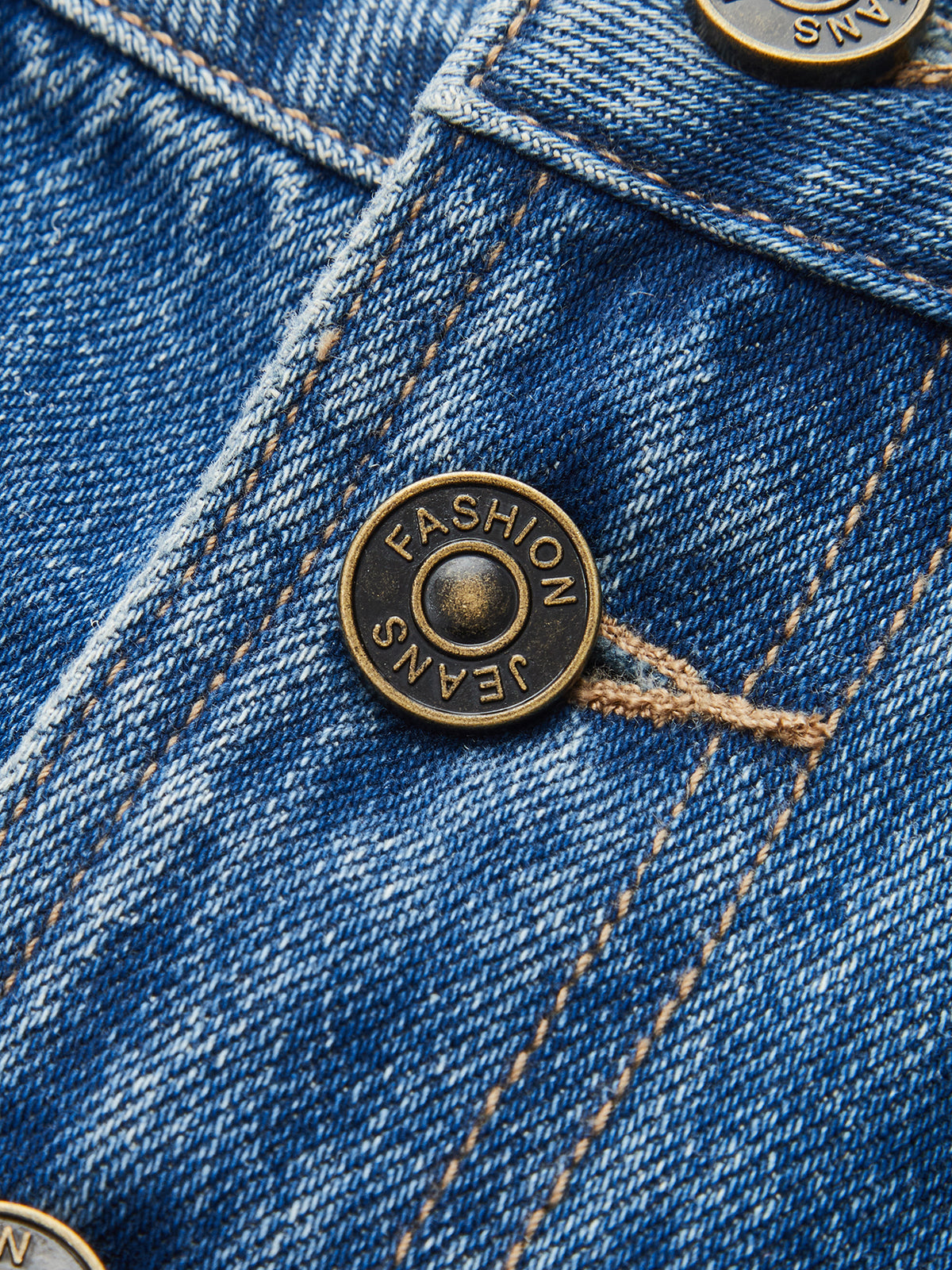 Women's Asymmetrical Button Detail Denim Shorts