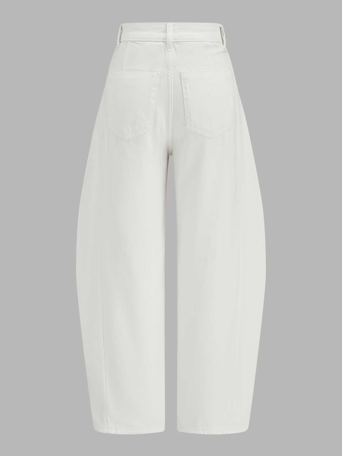 Classic Denim Mid-Waist Curved-Leg Jeans